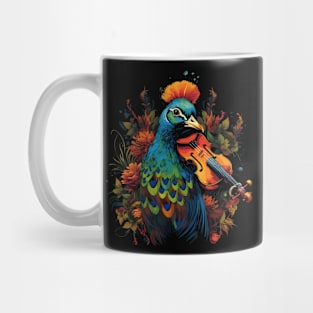 Pheasant Playing Violin Mug